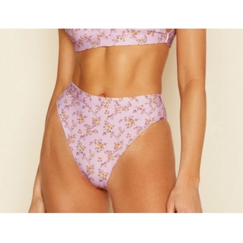 Anthropologie‎ Dippin' Daisy's L Golden Rose Festival High Waisted Bikini Bottom